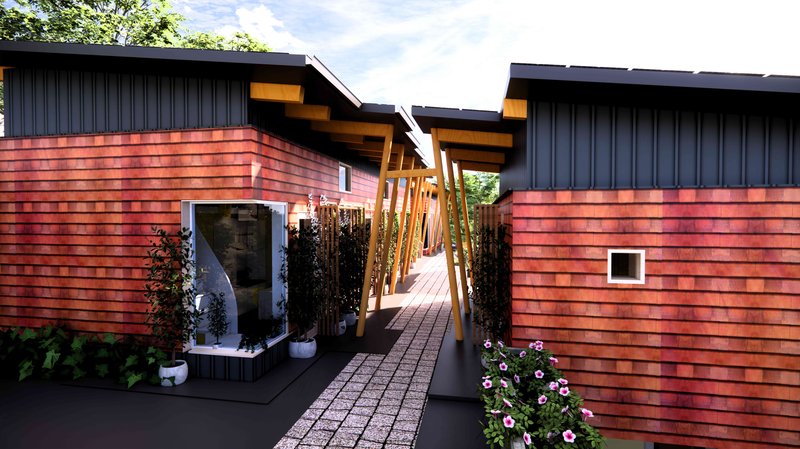 Inngang til boligene sørfra dag - 9_forbedret_mindre